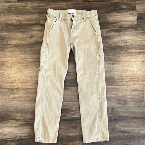 Abercrombie Kids Tan Corduroy Casual Pants Straight Leg - Picture 1 of 3